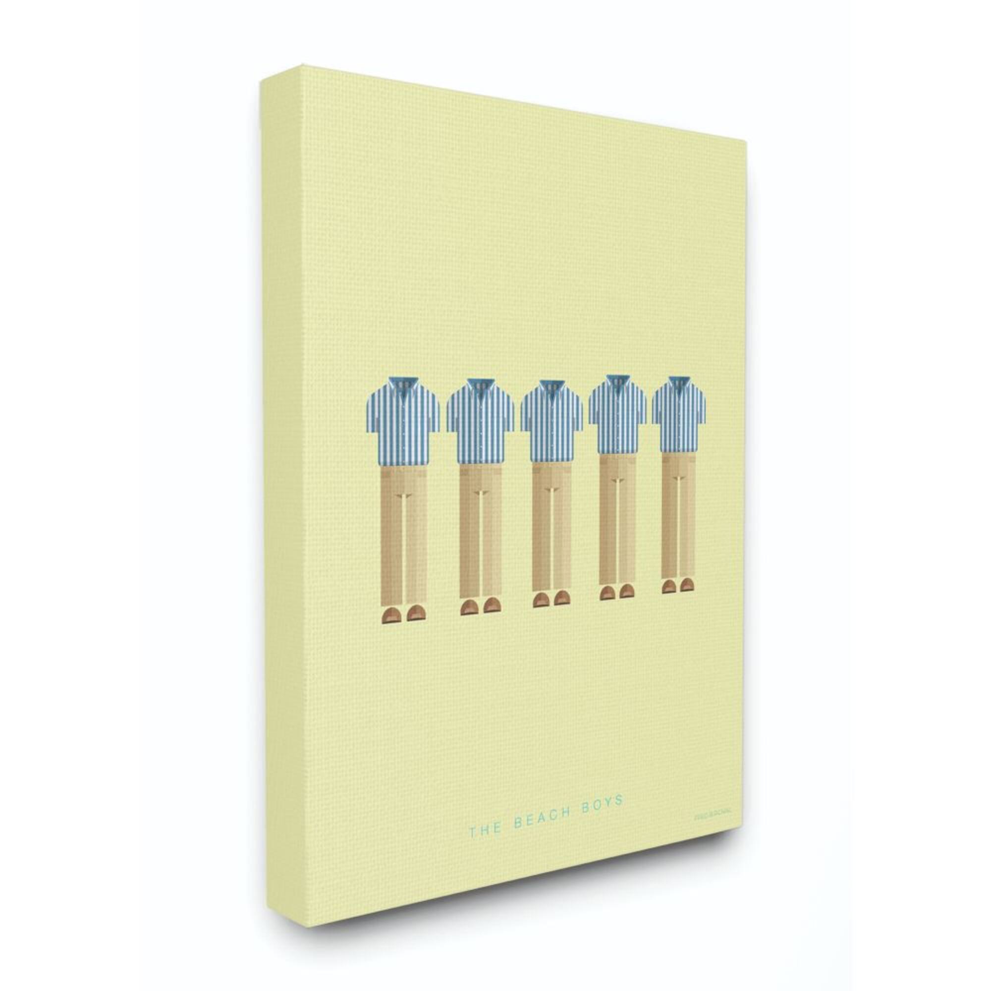 Stupell Industries The Beach Boys Minimalist Illustration Canvas Wall Art